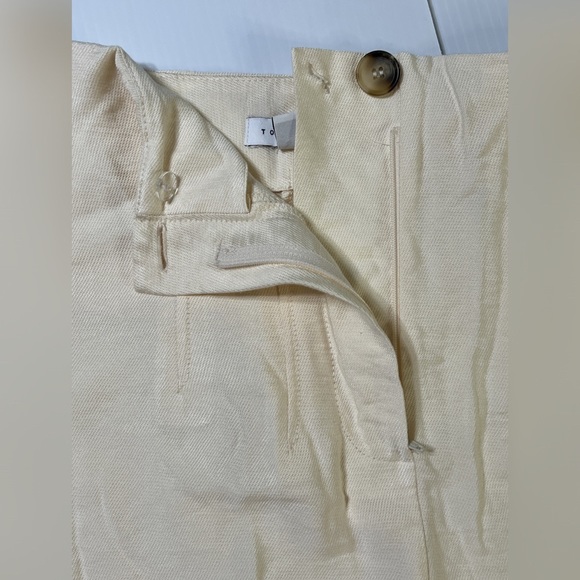 Topshop Ecru Stitch Wide Leg Pants - 8 - Picture 3 of 11